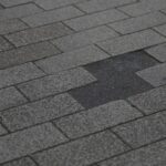 Storm damaged roof shingles in Tifton GA